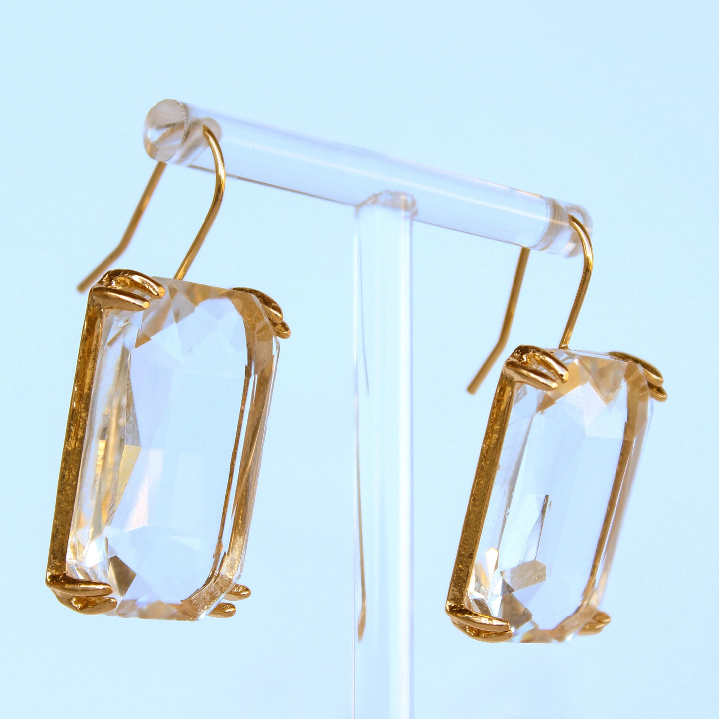 Large clear crystals