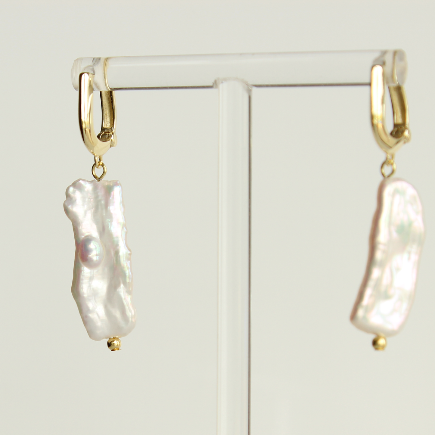 Natural Baroque Freshwater Pearl Drop Earrings