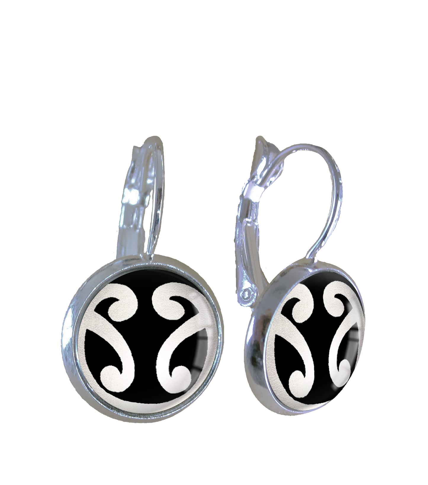 Silver double koru