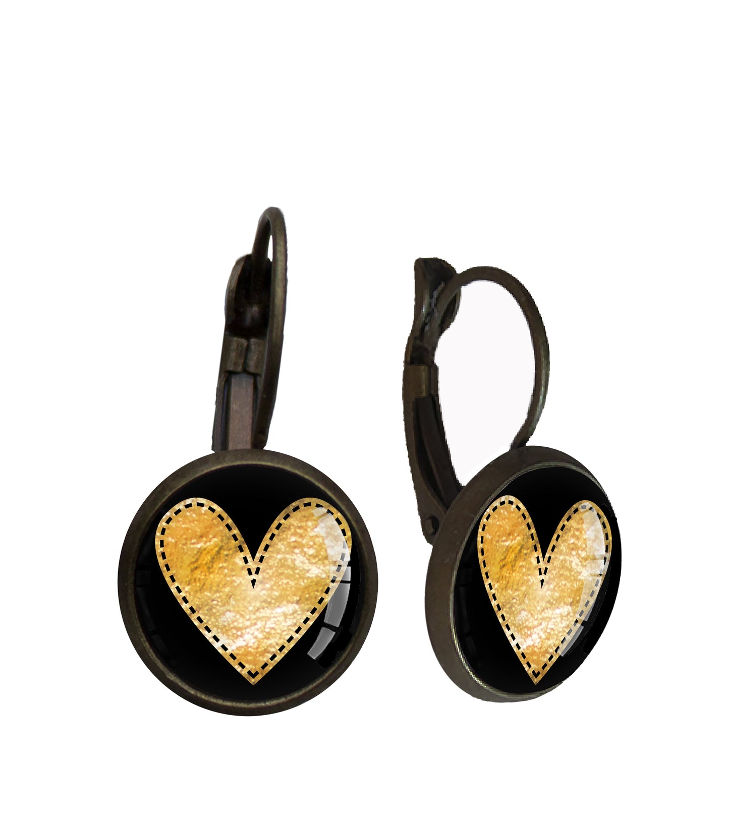 Gold leaf heart