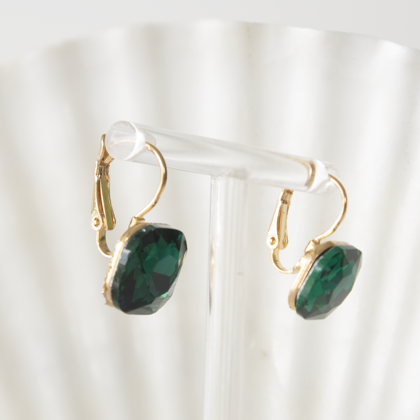 Crystal Lever-back earrings-four colours
