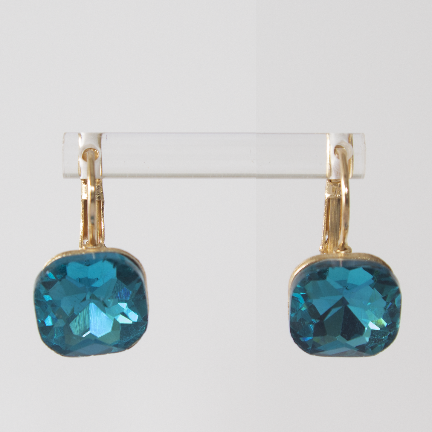 Crystal Lever-back earrings-four colours