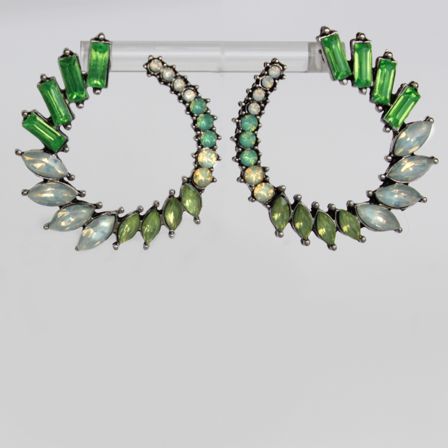 Crystal circles green mix