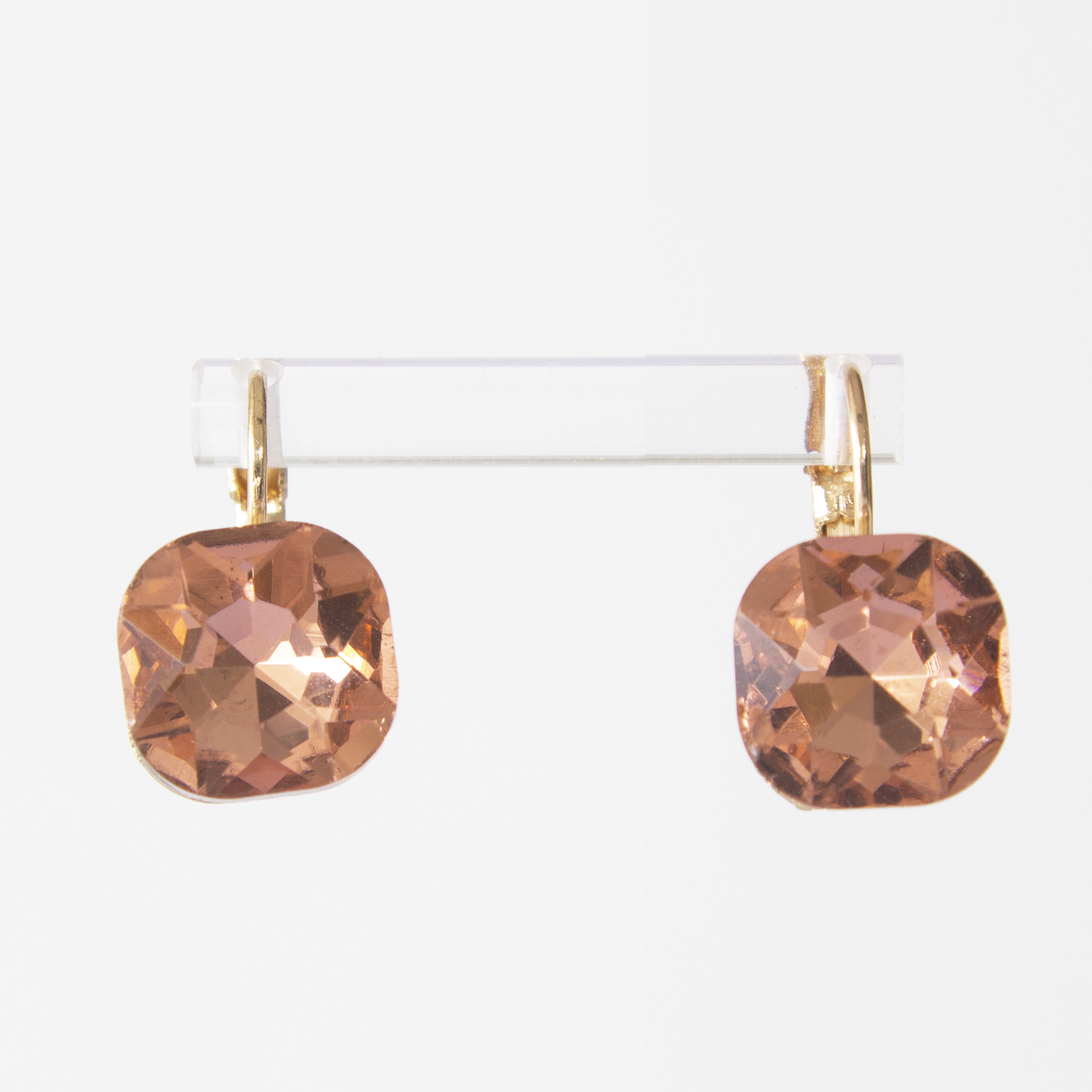 Crystal Lever-back earrings-four colours