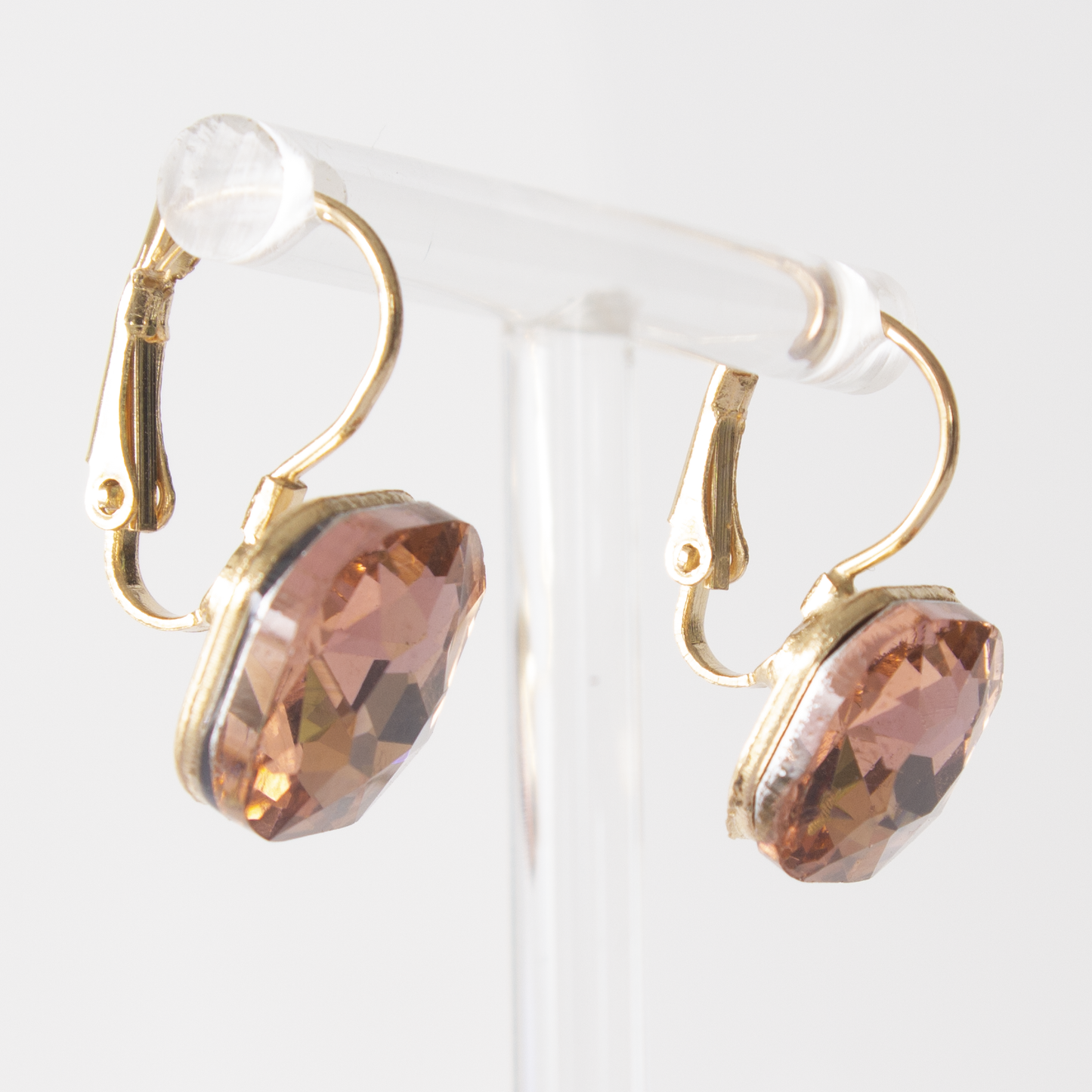 Crystal Lever-back earrings-four colours