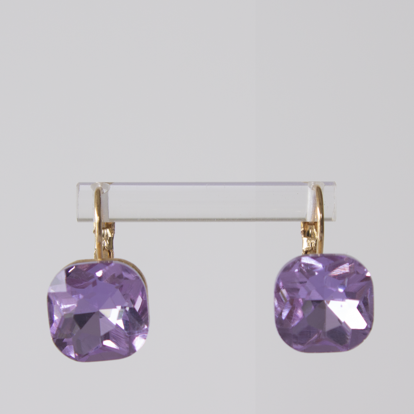 Crystal Lever-back earrings-four colours